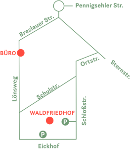 Waldfriedhof Eickhof Lageplan